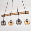 Koyoto Suspension, Boule lumineuse, Suspension Écru, Noir, 4 lumières