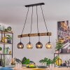 Koyoto Suspension, Boule lumineuse, Suspension Écru, Noir, 4 lumières