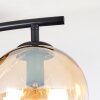Koyoto Plafonnier, Boule lumineuse Ambre, Clair, Fumé, 2 lumières
