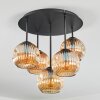 Ripoll Plafonnier, Boule lumineuse Ambre, 5 lumières