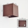 Tamarin Lampe murale d´extérieur, Applique murale LED Rouille, 2 lumières