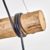 Ripoll Suspension, Boule lumineuse, Suspension Écru, Noir, 3 lumières