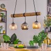 Ripoll Suspension, Boule lumineuse, Suspension Écru, Noir, 3 lumières