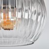 Koyoto Plafonnier, Boule lumineuse 37 cm Clair, Fumé, 3 lumières