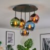 Koyoto Plafonnier, Boule lumineuse 45 cm Bleu, Chrome, Or, Vert, Cuivré, Fumé, 5 lumières