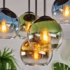 Koyoto Plafonnier, Boule lumineuse 45 cm Bleu, Or, Vert, Clair, 5 lumières