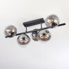 Gastor Plafonnier, Boule lumineuse Clair, Fumé, 5 lumières