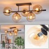 Gastor Plafonnier, Boule lumineuse Ambre, Clair, 5 lumières