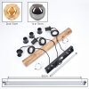 Ripoll Suspension, Boule lumineuse, Suspension Écru, Noir, 3 lumières