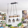 Koyoto Suspension, Boule lumineuse, Suspension Écru, Noir, 3 lumières