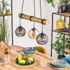 Koyoto Suspension, Boule lumineuse, Suspension Écru, Noir, 3 lumières