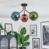 Koyoto Plafonnier, Boule lumineuse 42 cm Bleu, Vert, Cuivré, 3 lumières