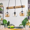 Koyoto Suspension, Boule lumineuse, Suspension Écru, Noir, 3 lumières