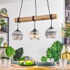Koyoto Suspension, Boule lumineuse, Suspension Écru, Noir, 3 lumières