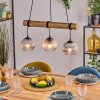 Koyoto Suspension, Boule lumineuse, Suspension Écru, Noir, 3 lumières