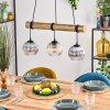 Koyoto Suspension, Boule lumineuse, Suspension Écru, Noir, 3 lumières