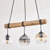 Koyoto Suspension, Boule lumineuse, Suspension Écru, Noir, 3 lumières