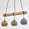 Koyoto Suspension, Boule lumineuse, Suspension Écru, Noir, 3 lumières