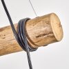 Ripoll Suspension, Boule lumineuse, Suspension Écru, Noir, 3 lumières