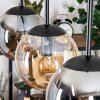 Gastor Suspension, Boule lumineuse, Suspension Ambre, Fumé, 3 lumières