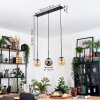 Gastor Suspension, Boule lumineuse, Suspension Ambre, Fumé, 3 lumières