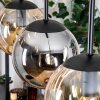 Gastor Suspension, Boule lumineuse, Suspension Ambre, Fumé, 3 lumières