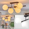 Gastor Plafonnier, Boule lumineuse Blanc, 5 lumières