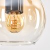 Koyoto Suspension, Boule lumineuse, Suspension Écru, Noir, 3 lumières