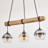 Koyoto Suspension, Boule lumineuse, Suspension Écru, Noir, 3 lumières