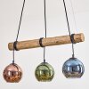 Koyoto Suspension, Boule lumineuse, Suspension Écru, Noir, 3 lumières