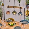Koyoto Suspension, Boule lumineuse, Suspension Écru, Noir, 3 lumières