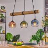 Koyoto Suspension, Boule lumineuse, Suspension Écru, Noir, 3 lumières