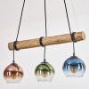 Koyoto Suspension, Boule lumineuse, Suspension Écru, Noir, 3 lumières