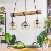 Koyoto Suspension, Boule lumineuse, Suspension Écru, Noir, 3 lumières