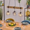 Koyoto Suspension, Boule lumineuse, Suspension Écru, Noir, 3 lumières