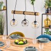 Koyoto Suspension, Boule lumineuse, Suspension Écru, Noir, 3 lumières