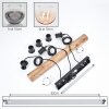 Koyoto Suspension, Boule lumineuse, Suspension Écru, Noir, 3 lumières