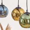 Koyoto Suspension, Boule lumineuse, Suspension Écru, Noir, 3 lumières