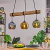 Koyoto Suspension, Boule lumineuse, Suspension Écru, Noir, 3 lumières