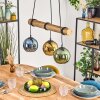 Koyoto Suspension, Boule lumineuse, Suspension Écru, Noir, 3 lumières
