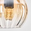 Koyoto Suspension, Boule lumineuse, Suspension Écru, Noir, 3 lumières