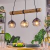 Koyoto Suspension, Boule lumineuse, Suspension Écru, Noir, 3 lumières