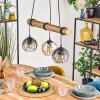 Koyoto Suspension, Boule lumineuse, Suspension Écru, Noir, 3 lumières