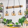 Koyoto Suspension, Boule lumineuse, Suspension Écru, Noir, 3 lumières