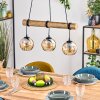 Koyoto Suspension, Boule lumineuse, Suspension Écru, Noir, 3 lumières