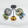 Koyoto Plafonnier, Boule lumineuse 52 cm Bleu, Or, Vert, Clair, 5 lumières