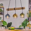 Koyoto Suspension, Boule lumineuse, Suspension Écru, Noir, 3 lumières