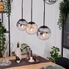 Gastor Suspension, Boule lumineuse, Suspension Ambre, Clair, Fumé, 3 lumières