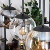 Gastor Suspension, Boule lumineuse, Suspension Ambre, Clair, Fumé, 3 lumières