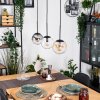 Gastor Suspension, Boule lumineuse, Suspension Ambre, Clair, Fumé, 3 lumières